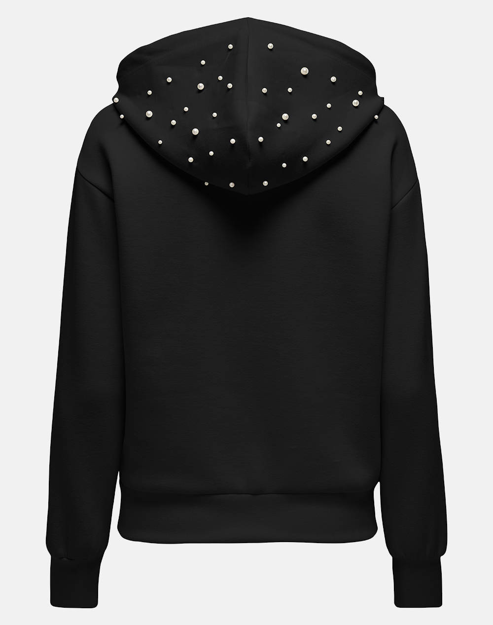 ONLY ONLFANCY L/S ZIP PEARL HOOD SWT