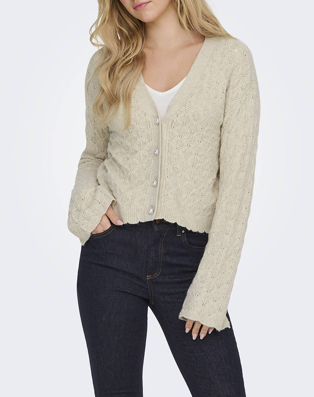 ONLY ONLLIANA LIFE LS V-NECK CARDIGAN CC KNT