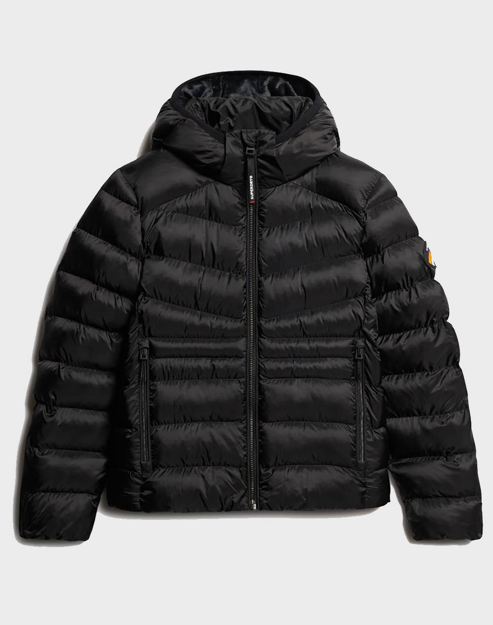 SUPERDRY D2 SDCD HOODED FUJI QUILT PADDED JKT GEACA DE DAMA