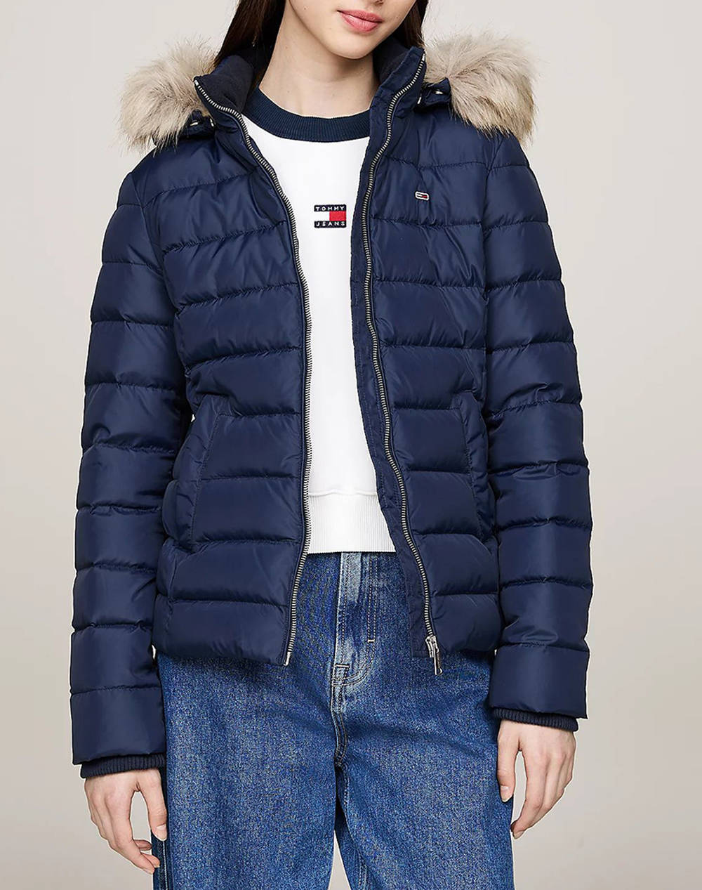 TOMMY JEANS TJW BASIC HOODED DOWN JACKET EXT