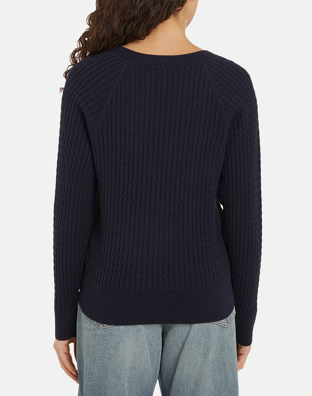 TOMMY HILFIGER CO CABLE V-NK SWEATER