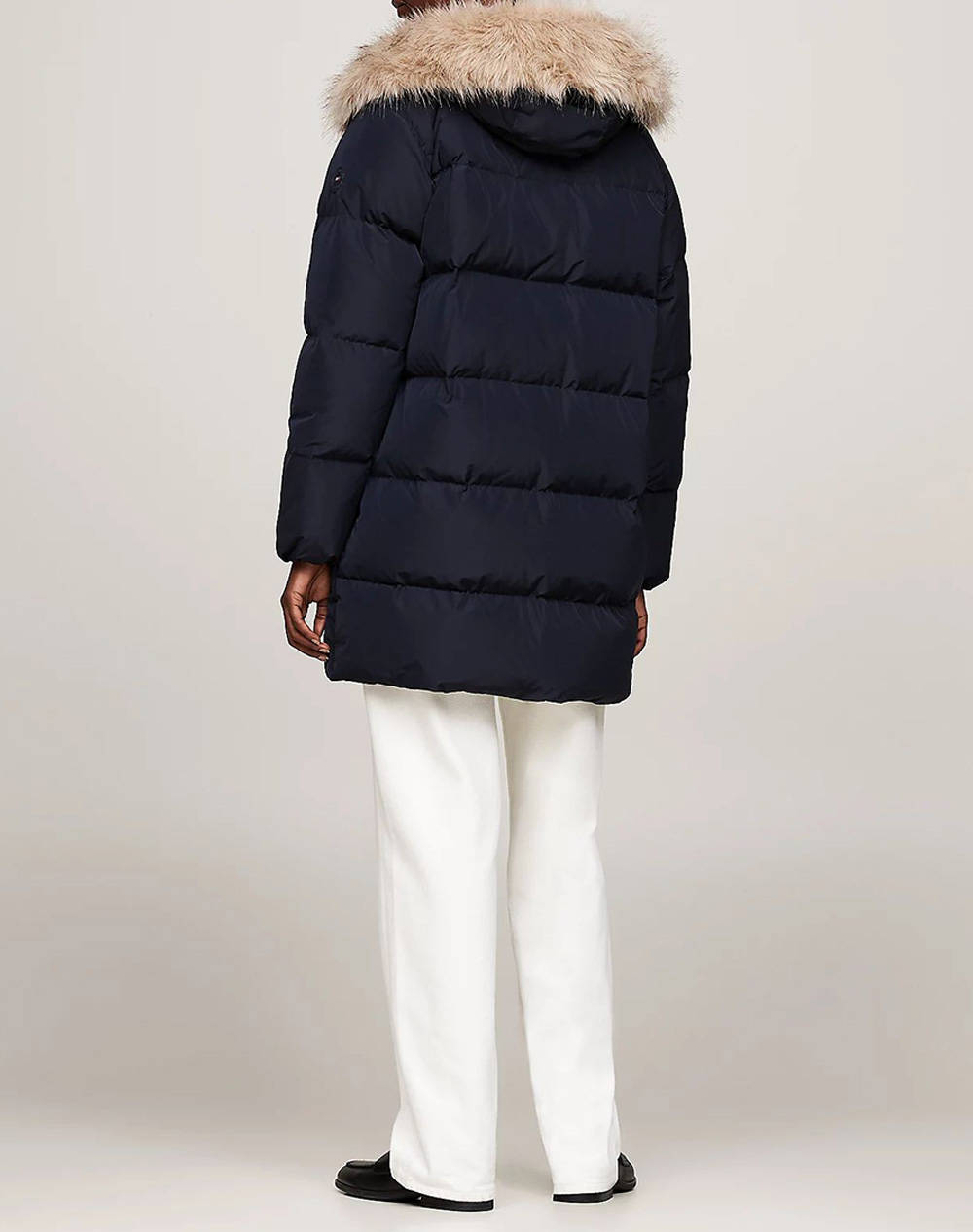 TOMMY HILFIGER MW DOWN REG COAT WITH FUR