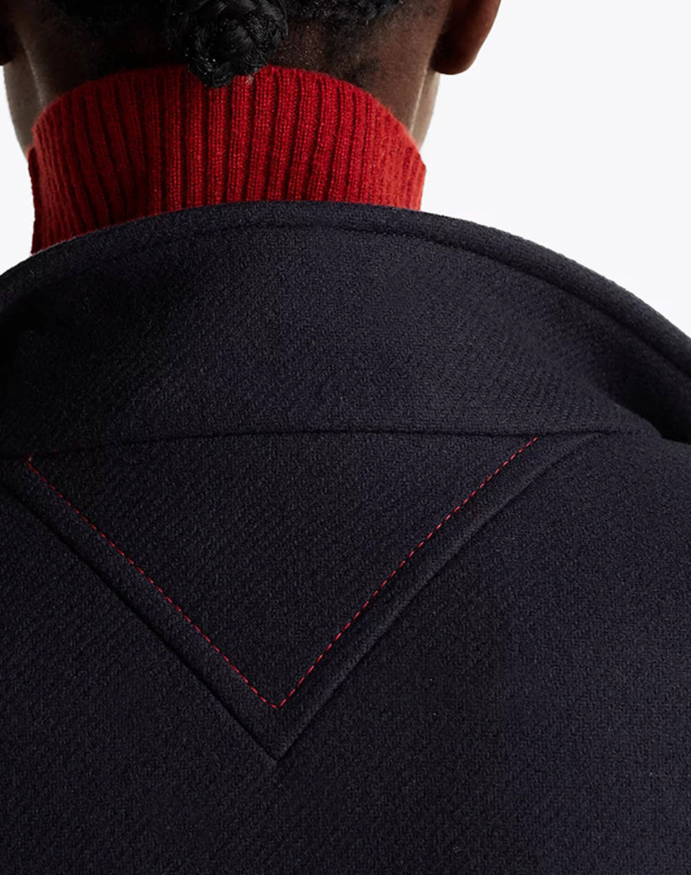 TOMMY HILFIGER WOOL BLEND SLIM DB FUNNEL COAT