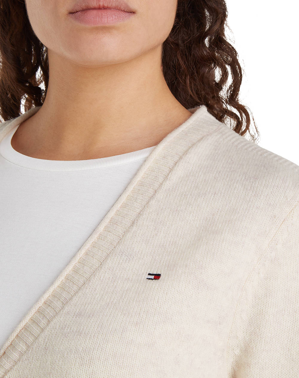 TOMMY HILFIGER SOFT WOOL V-NK CARDIGAN