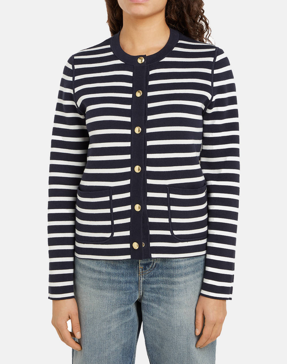 TOMMY HILFIGER CO JERSEY STCH REVERSIBLE CARDI