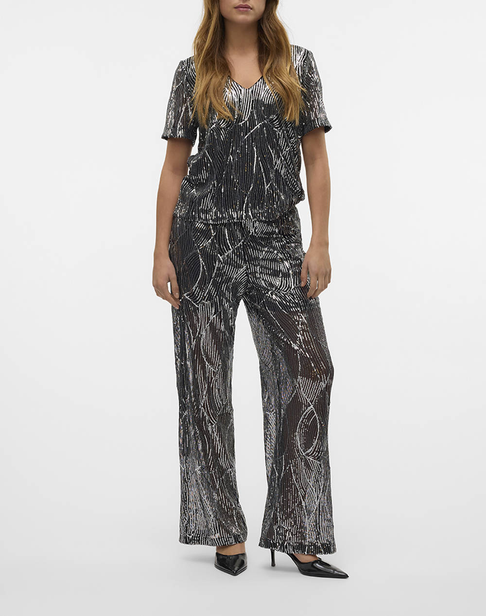 VERO MODA VMELLEN HW WIDE PANT JRS