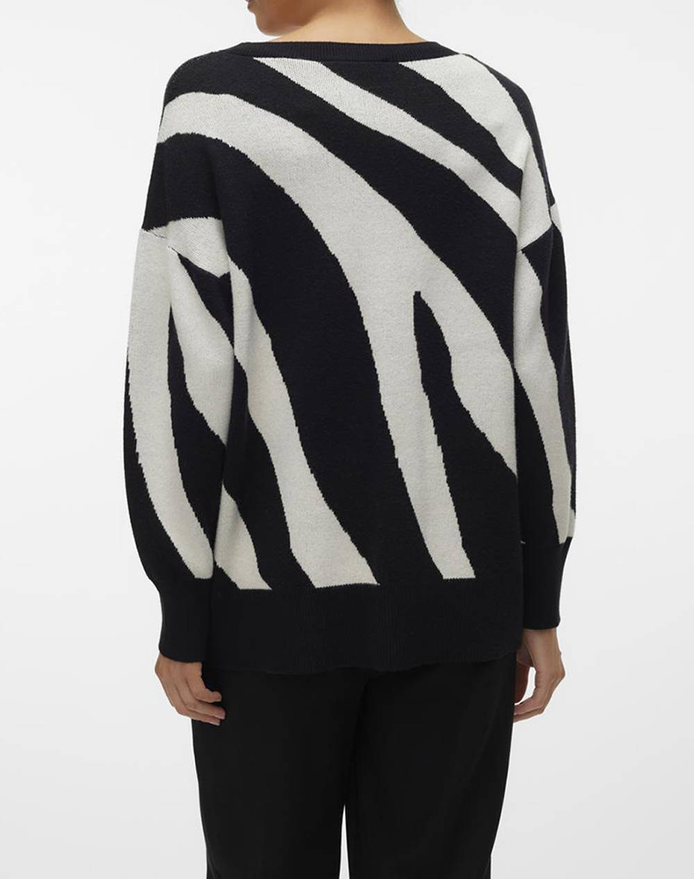 VERO MODA VMNANCY LS O-NECK LONG PULLOVER BOO