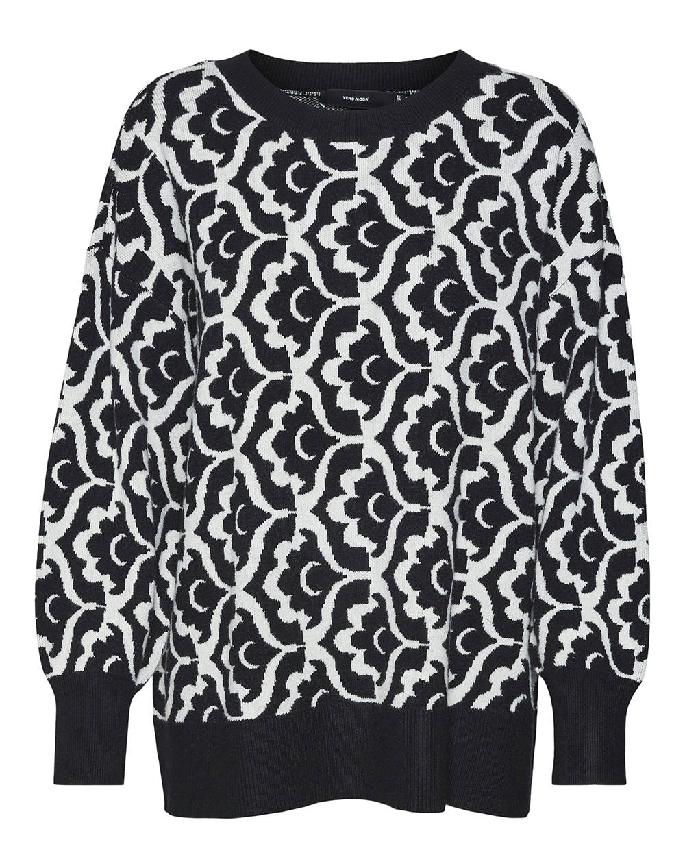 VERO MODA VMNANCY LS O-NECK LONG PULLOVER BOO