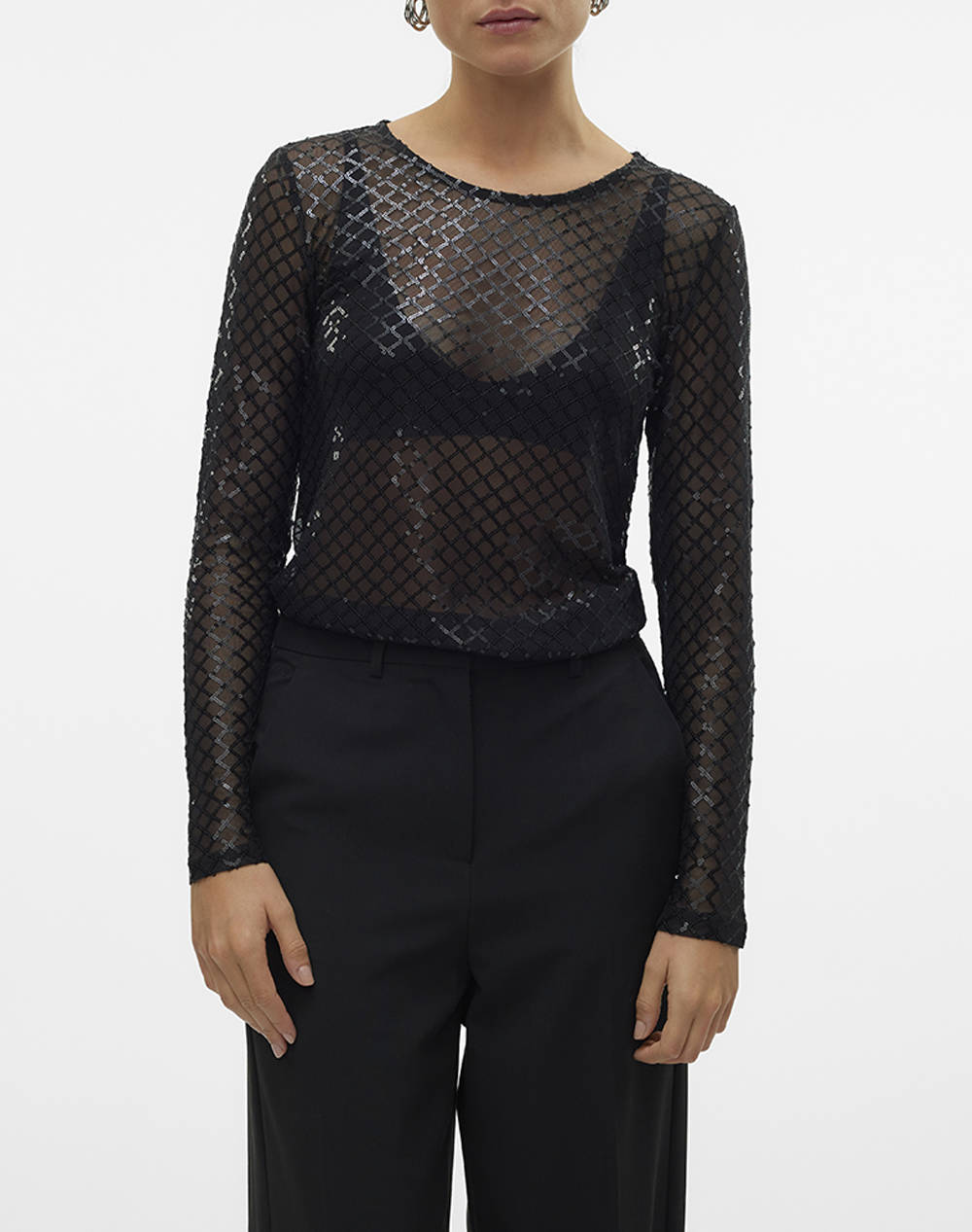 VERO MODA VMSAFINA LS O-NECK TOP JRS