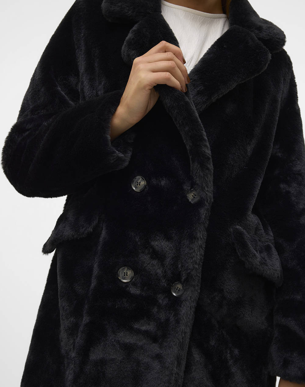 VERO MODA VMSONJAELLY LONG FAKE FUR COAT GA BOOS