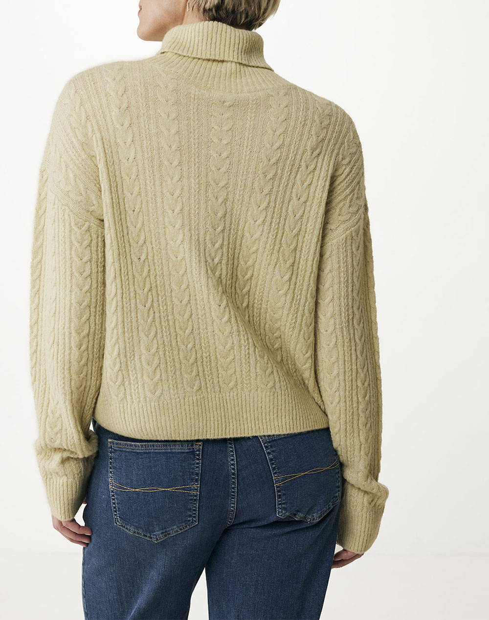 MEXX Cable knit pullover with roll neck