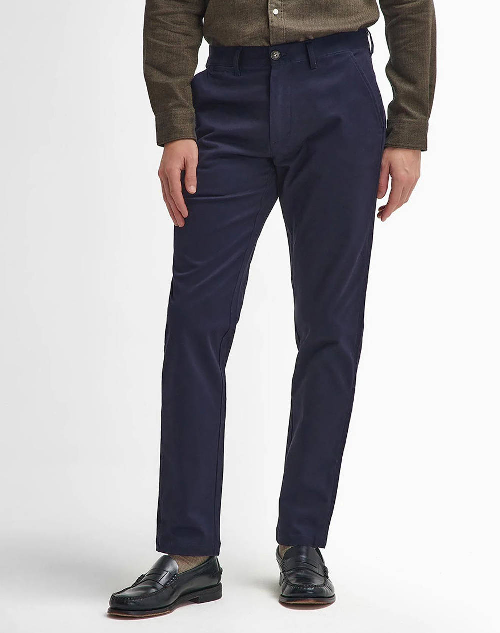 BARBOUR SUEDED SATEEN TAILORED FIT TROUSER PANTALONI