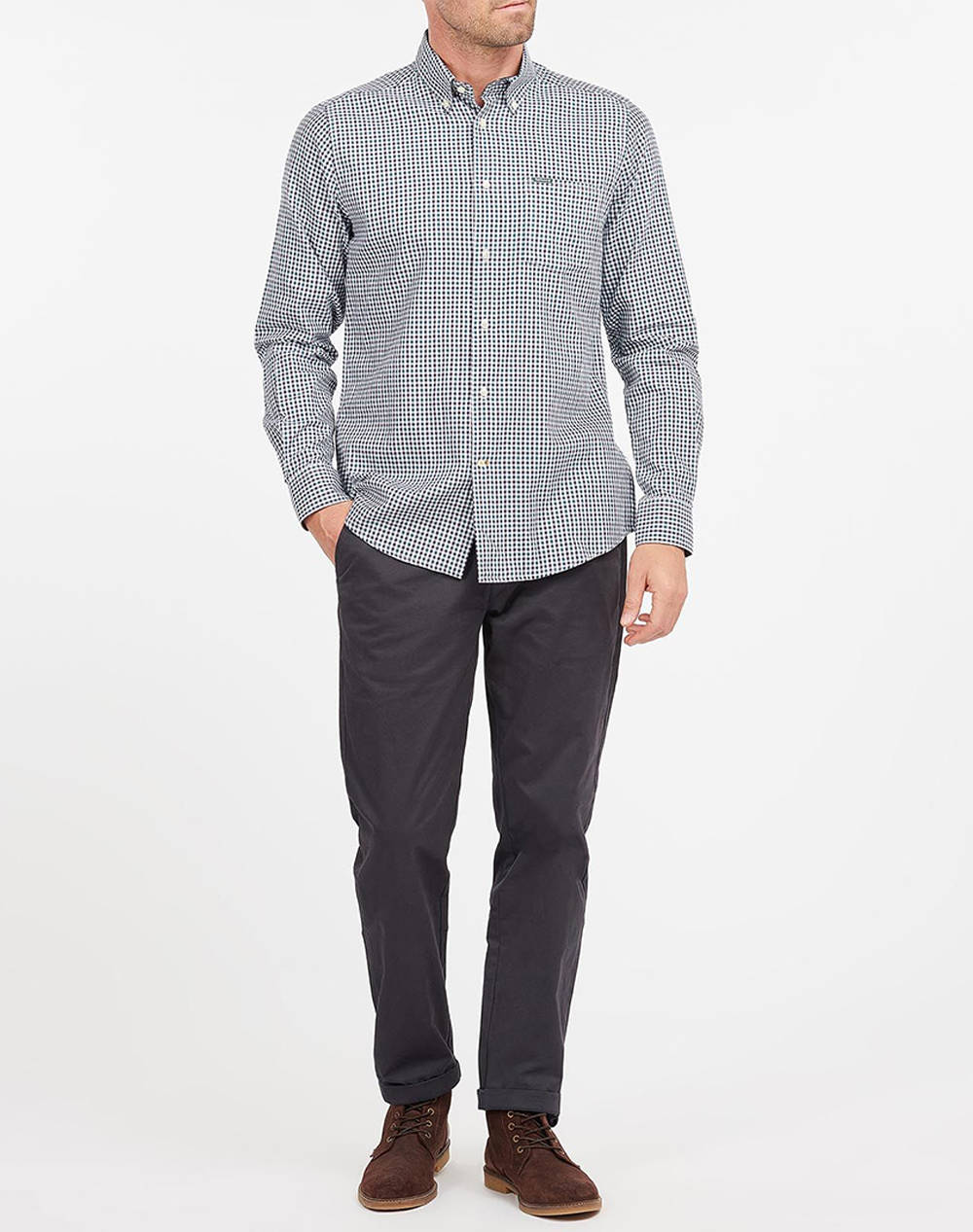 BARBOUR PADSHAW TAILORED GINGHAM SHIRT CAMASA M/M