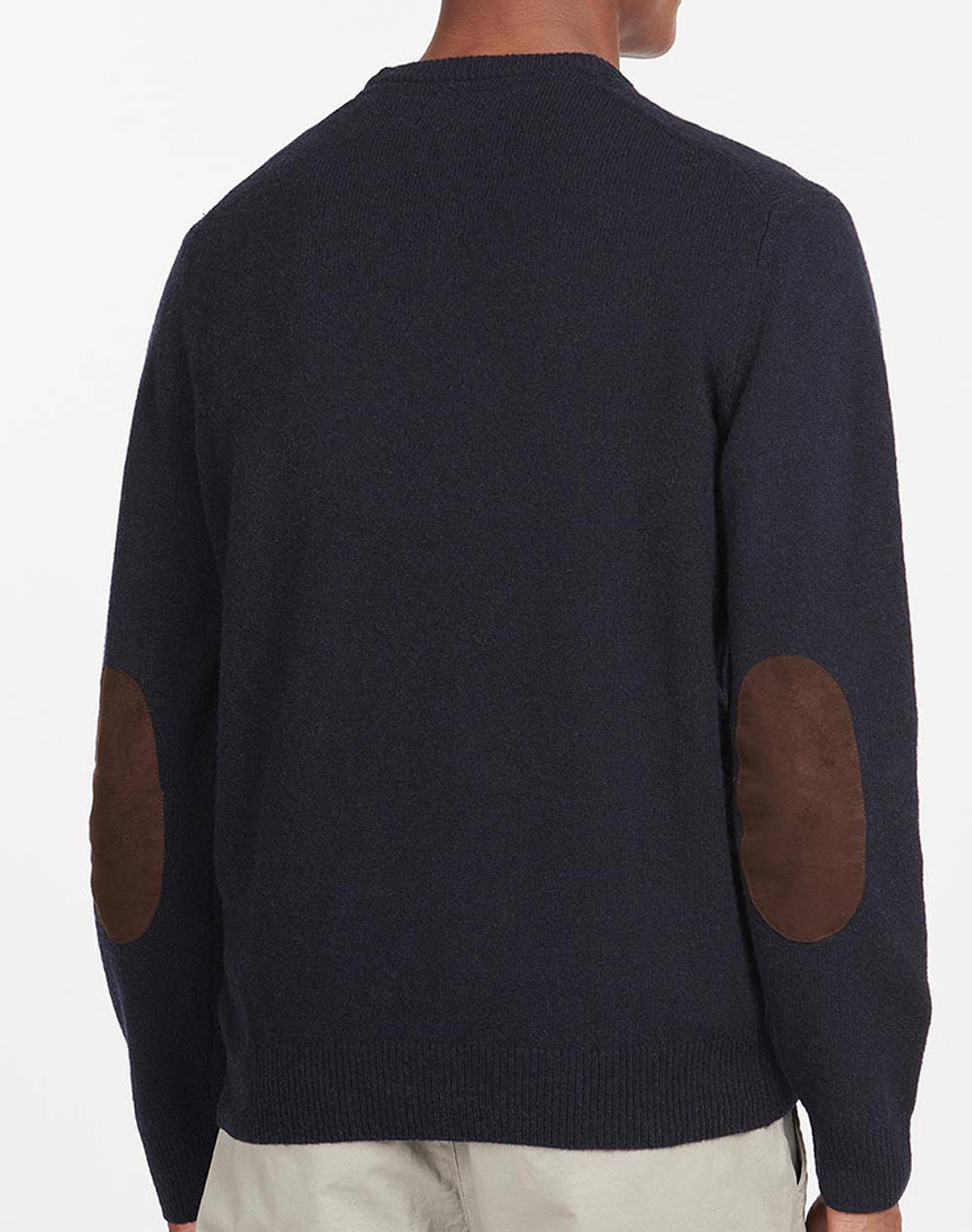 BARBOUR ESSENTIAL PATCH CREW NECK SWEATER TRICOTAT