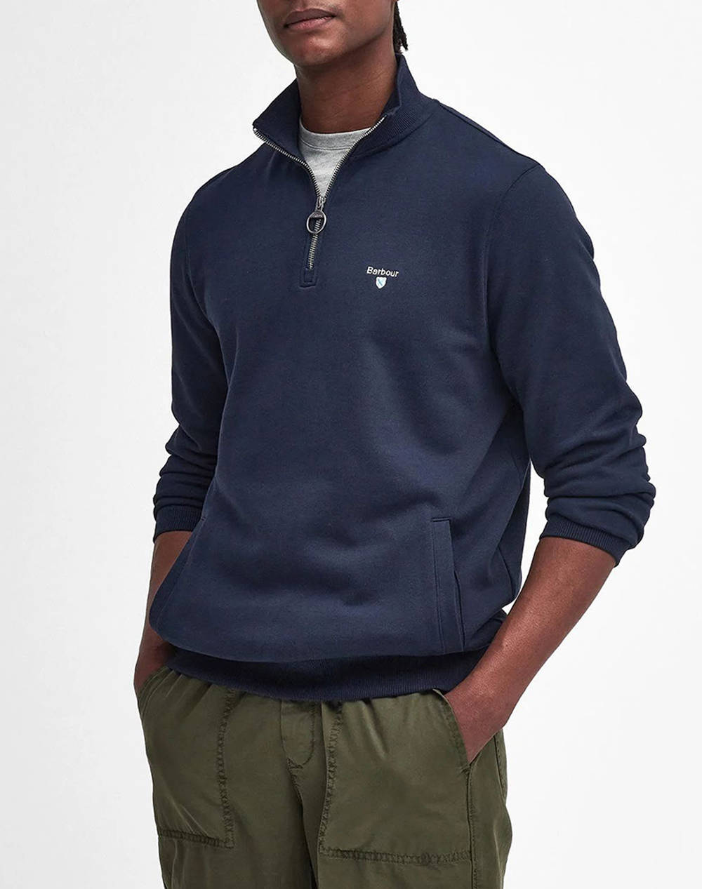 BARBOUR BECKHILL HALF ZIP SWEATSHIRT HANORAC