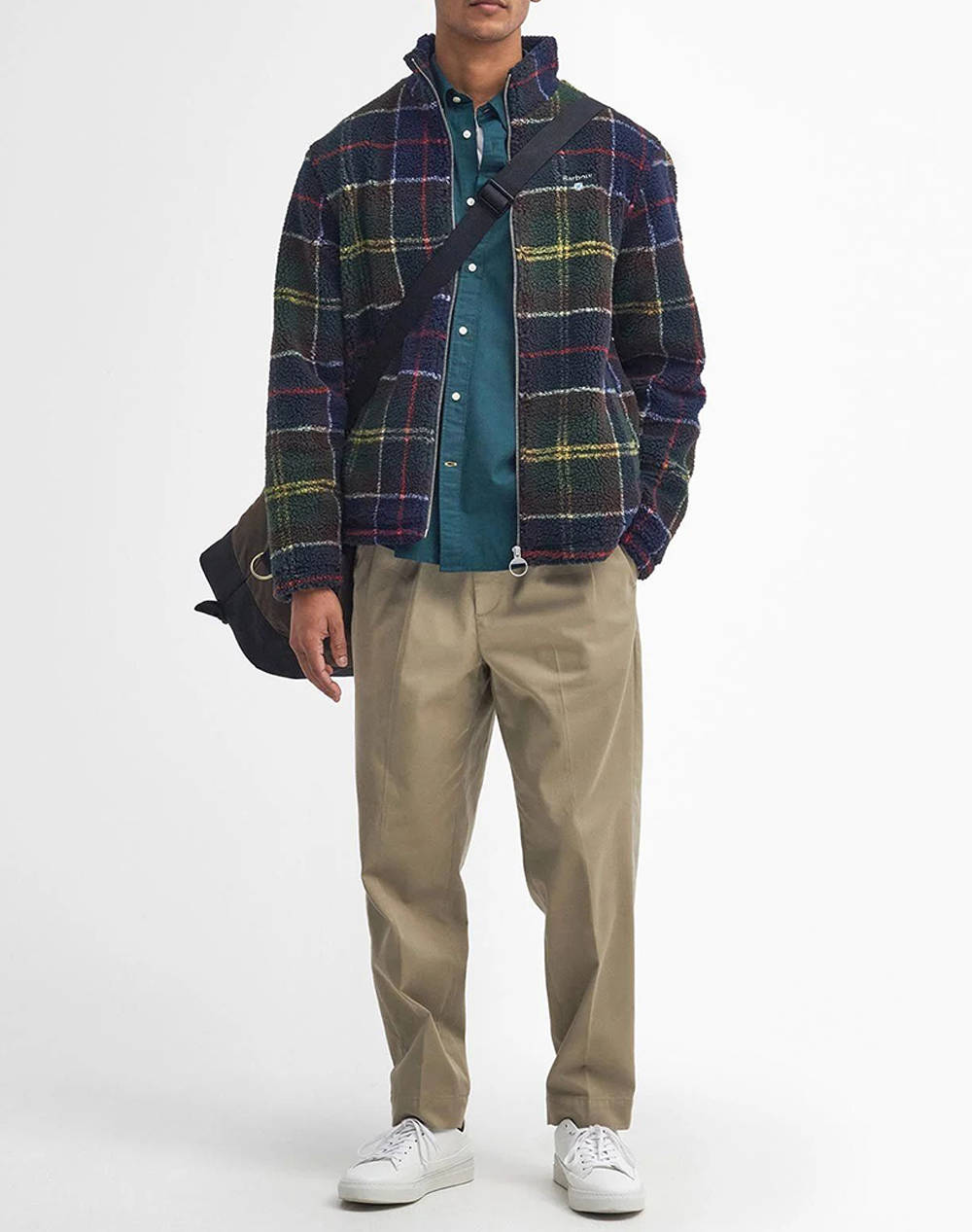 BARBOUR TARTAN FLEECE ZIP THROUGH GEACA