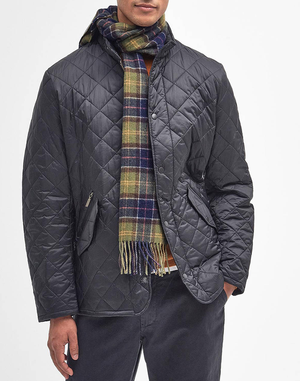 BARBOUR TARTAN LAMBSWOOL SCARF FULAR