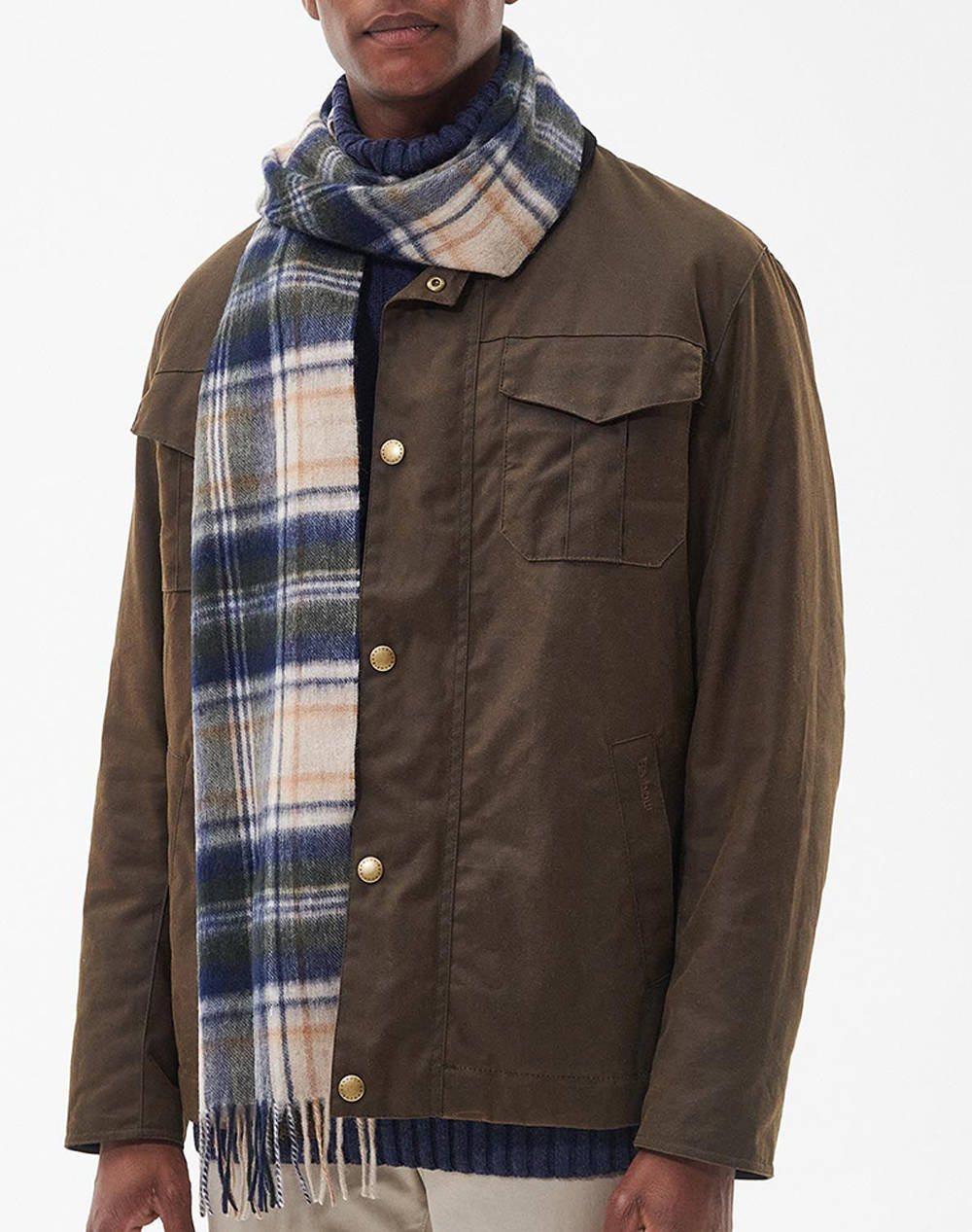 BARBOUR NEW CHECK TARTAN SCARF FULAR