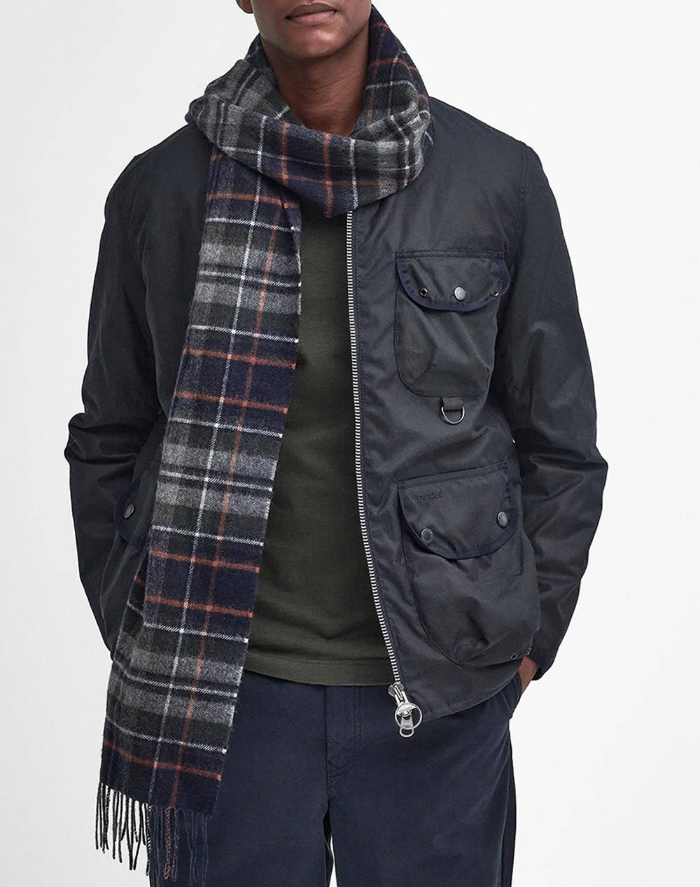 BARBOUR NEW CHECK TARTAN SCARF FULAR