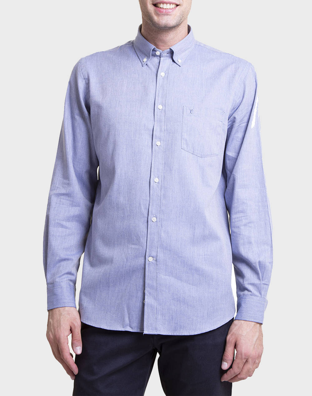 THE BOSTONIANS CAMASA REGULAR FIT Plain FLANNEL Button-down Regular Fit