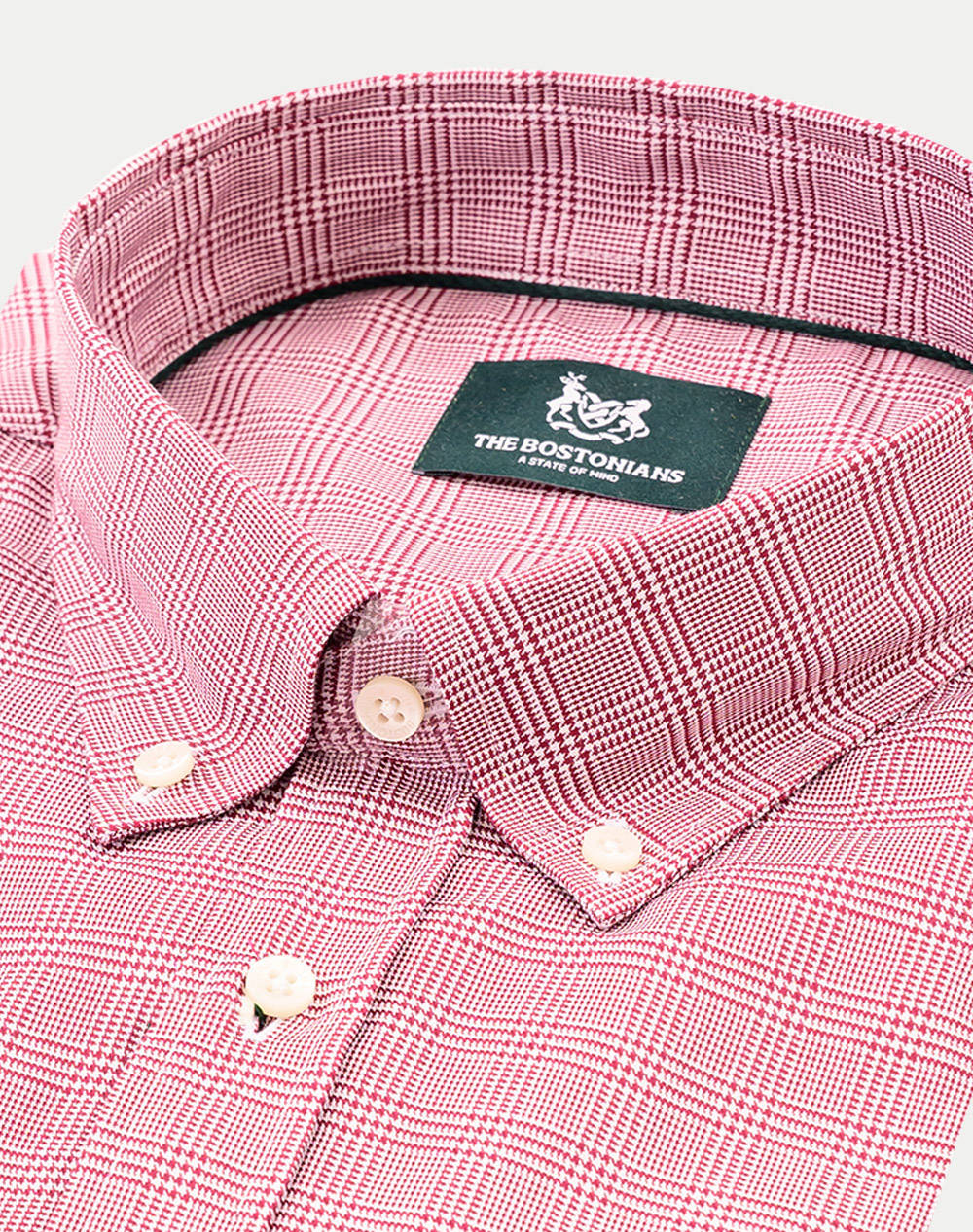 THE BOSTONIANS CAMASA MAVERICK TWILL REGULAR FIT MedCheck TWILL Button-down Regular FIT