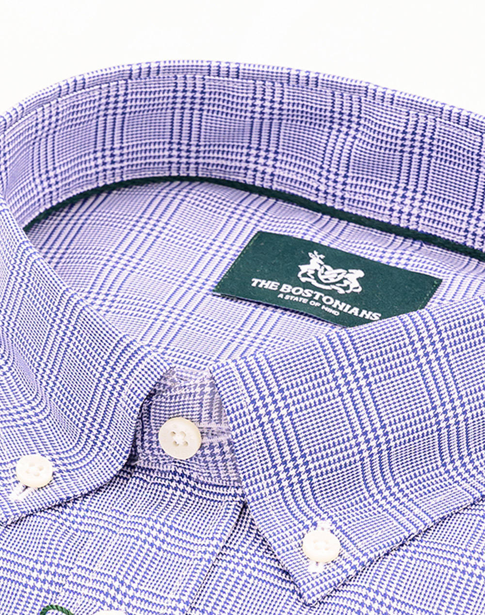 THE BOSTONIANS CAMASA MAVERICK TWILL REGULAR FIT MedCheck TWILL Button-down Regular FIT