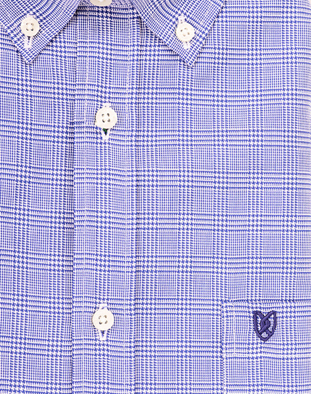 THE BOSTONIANS CAMASA MAVERICK TWILL REGULAR FIT MedCheck TWILL Button-down Regular FIT