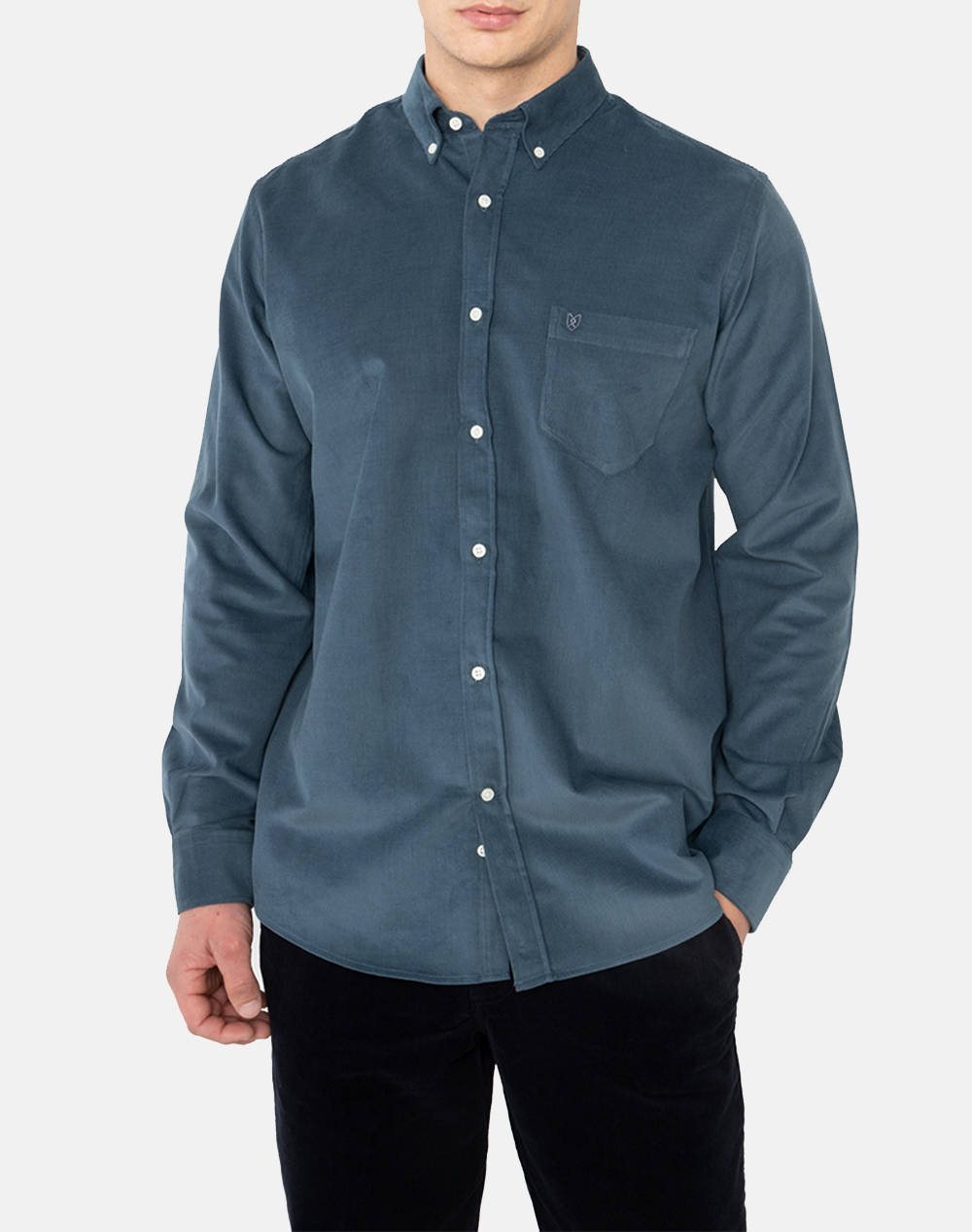 THE BOSTONIANS CAMASA REGULAR FIT PLAIN CORDUROY Button-down Regular FIT