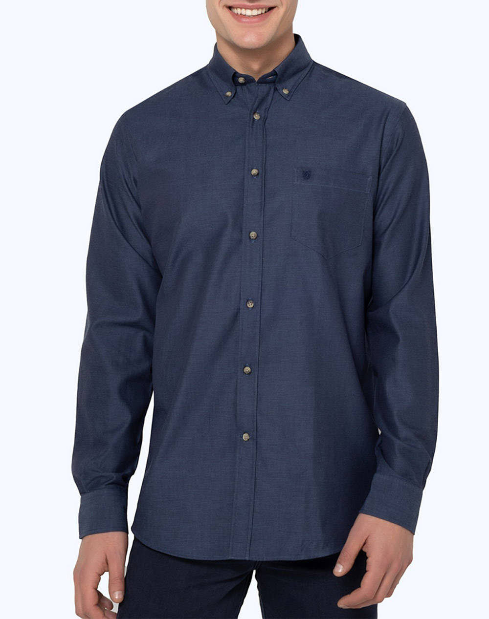 THE BOSTONIANS CAMASA TWILL REGULAR FIT Plain TWILL Button-down Regular Fit