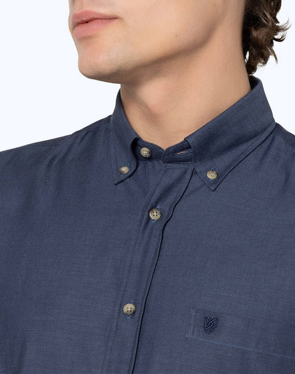 THE BOSTONIANS CAMASA TWILL REGULAR FIT Plain TWILL Button-down Regular Fit