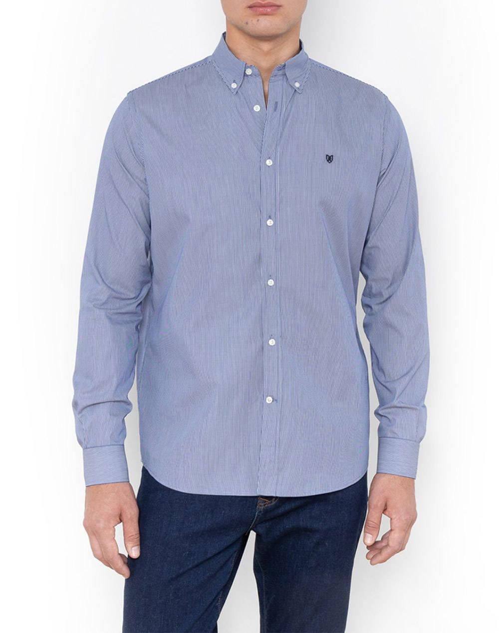 THE BOSTONIANS CAMASA ACORN POPLIN REGULAR FIT Stripe POPLIN Button-down Regular FIT