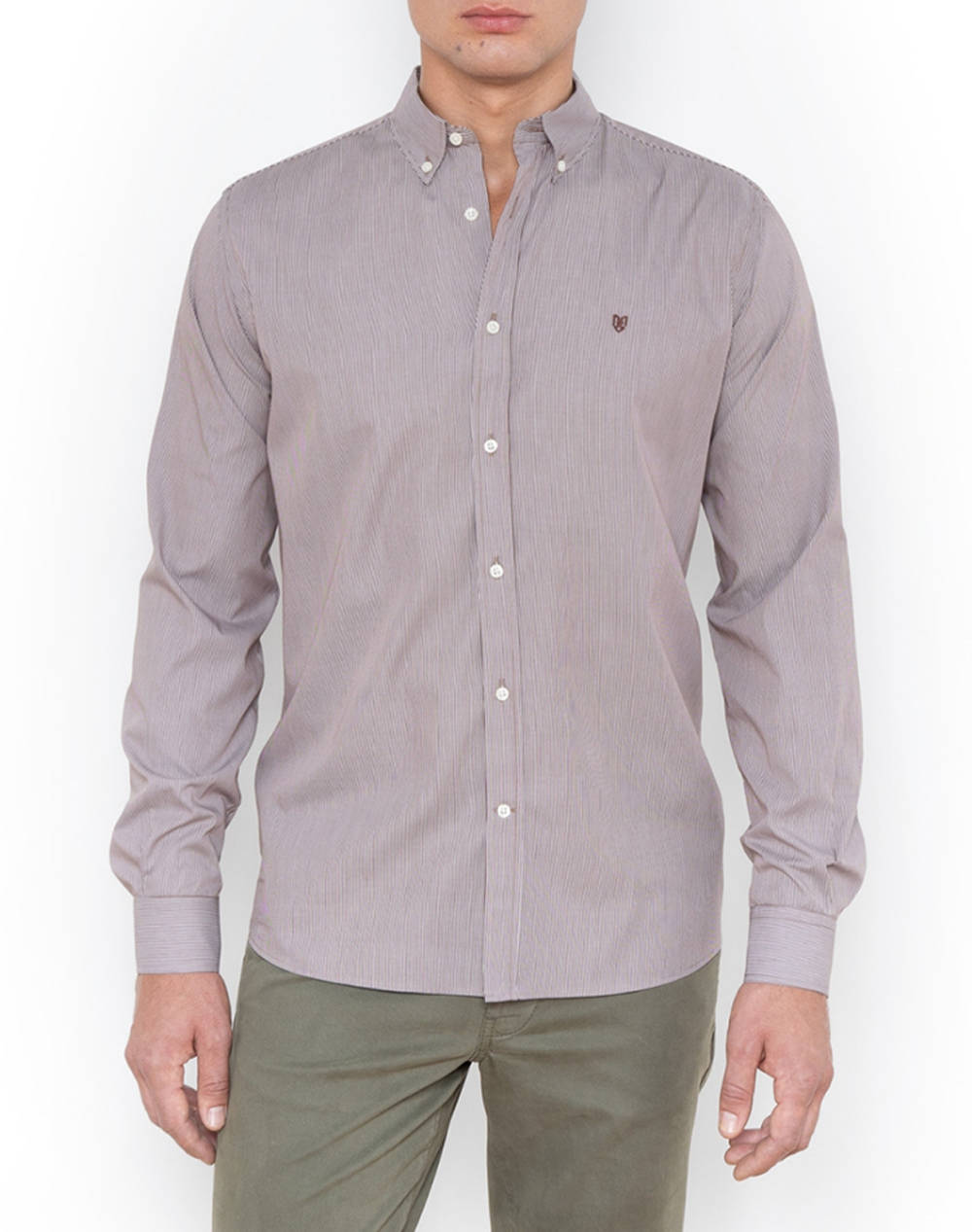 THE BOSTONIANS CAMASA ACORN POPLIN REGULAR FIT Stripe POPLIN Button-down Regular FIT