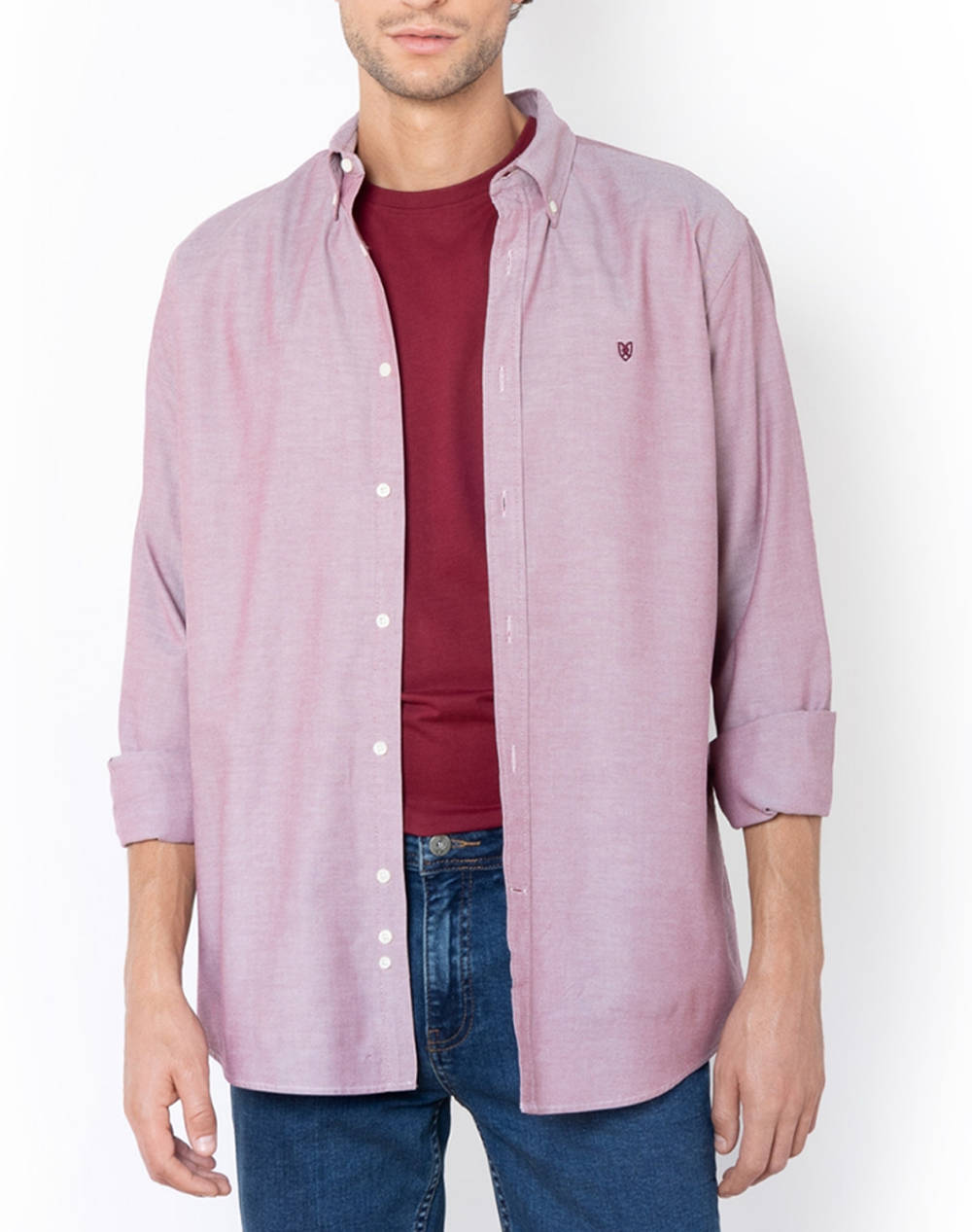 THE BOSTONIANS CAMASA OXFORD REGULAR FIT Plain OXFORD Button-down Regular Fit