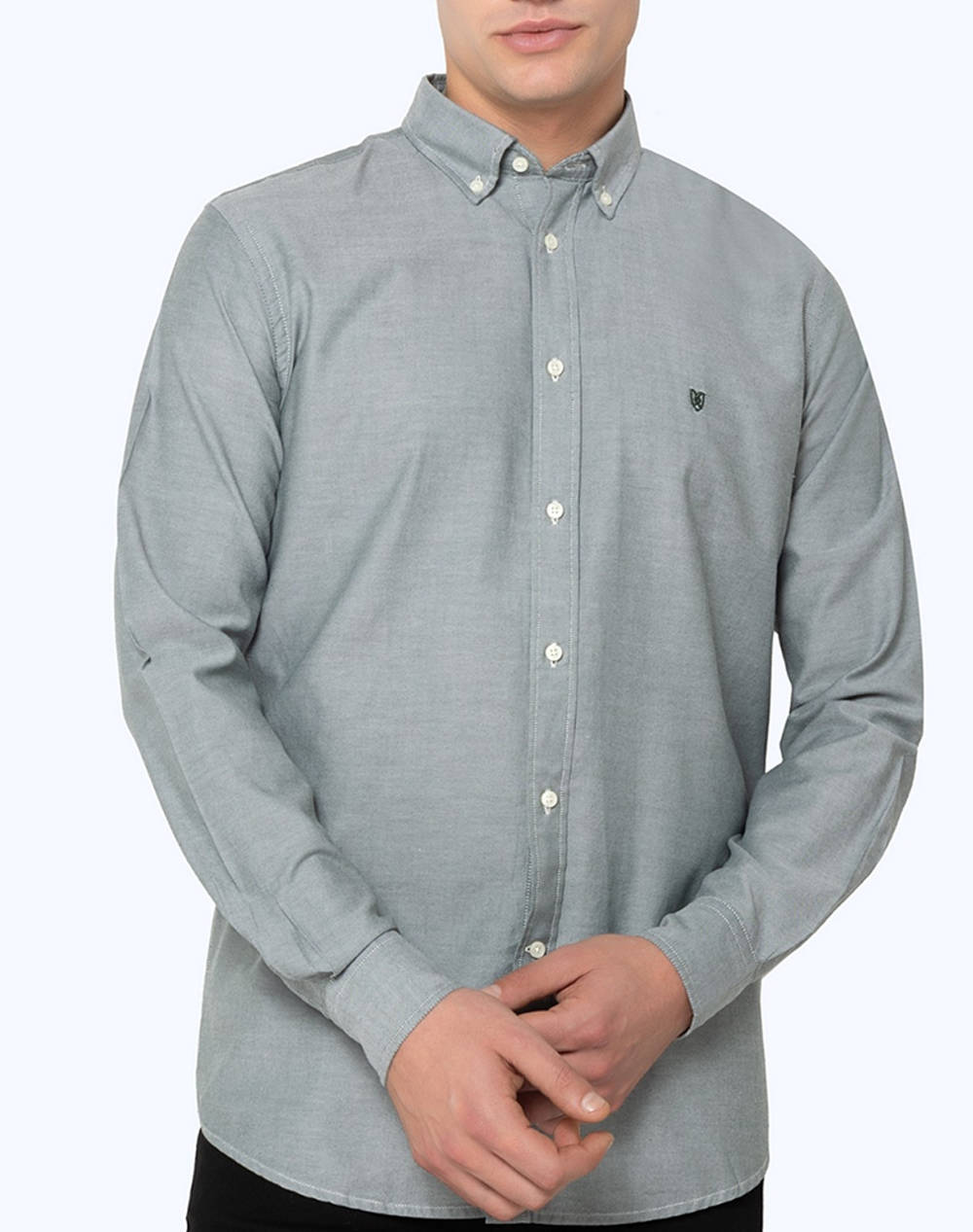 THE BOSTONIANS CAMASA OXFORD REGULAR FIT Plain OXFORD Button-down Regular Fit