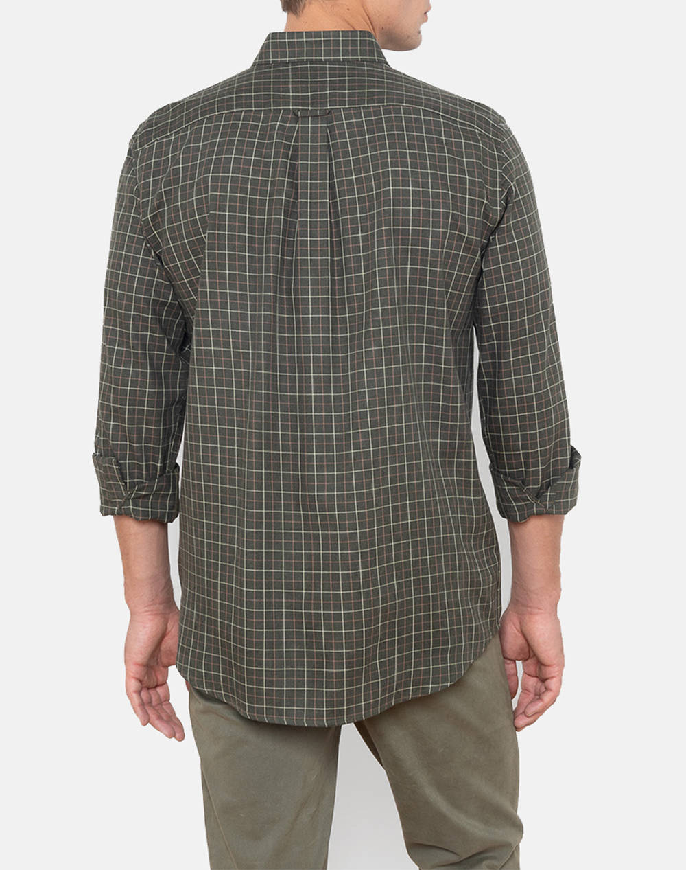 THE BOSTONIANS CAMASA MAVERICK TWILL REGULAR FIT MedCheck TWILL Button-down Regular FIT