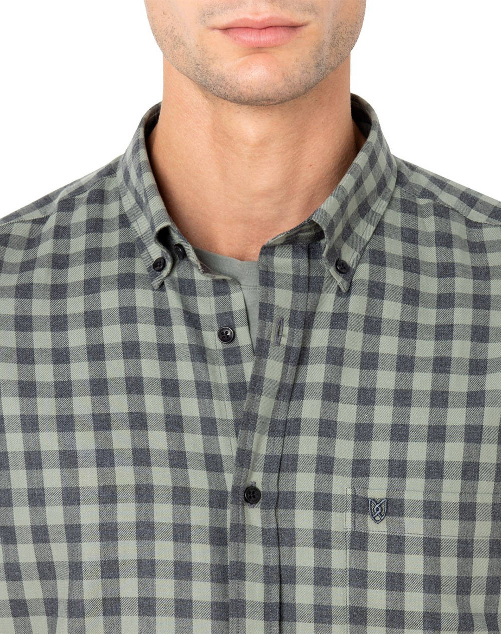 THE BOSTONIANS CAMASA MAVERICK TWILL REGULAR FIT MedCheck TWILL Button-down Regular FIT