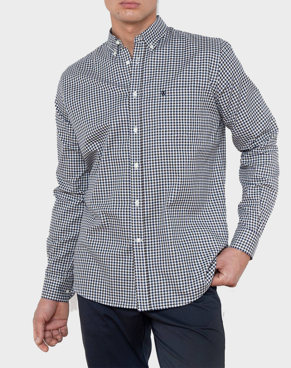 THE BOSTONIANS CAMASA CHESTER REGULAR FIT MiniCheck FLANNEL Buttondown Regular FIT