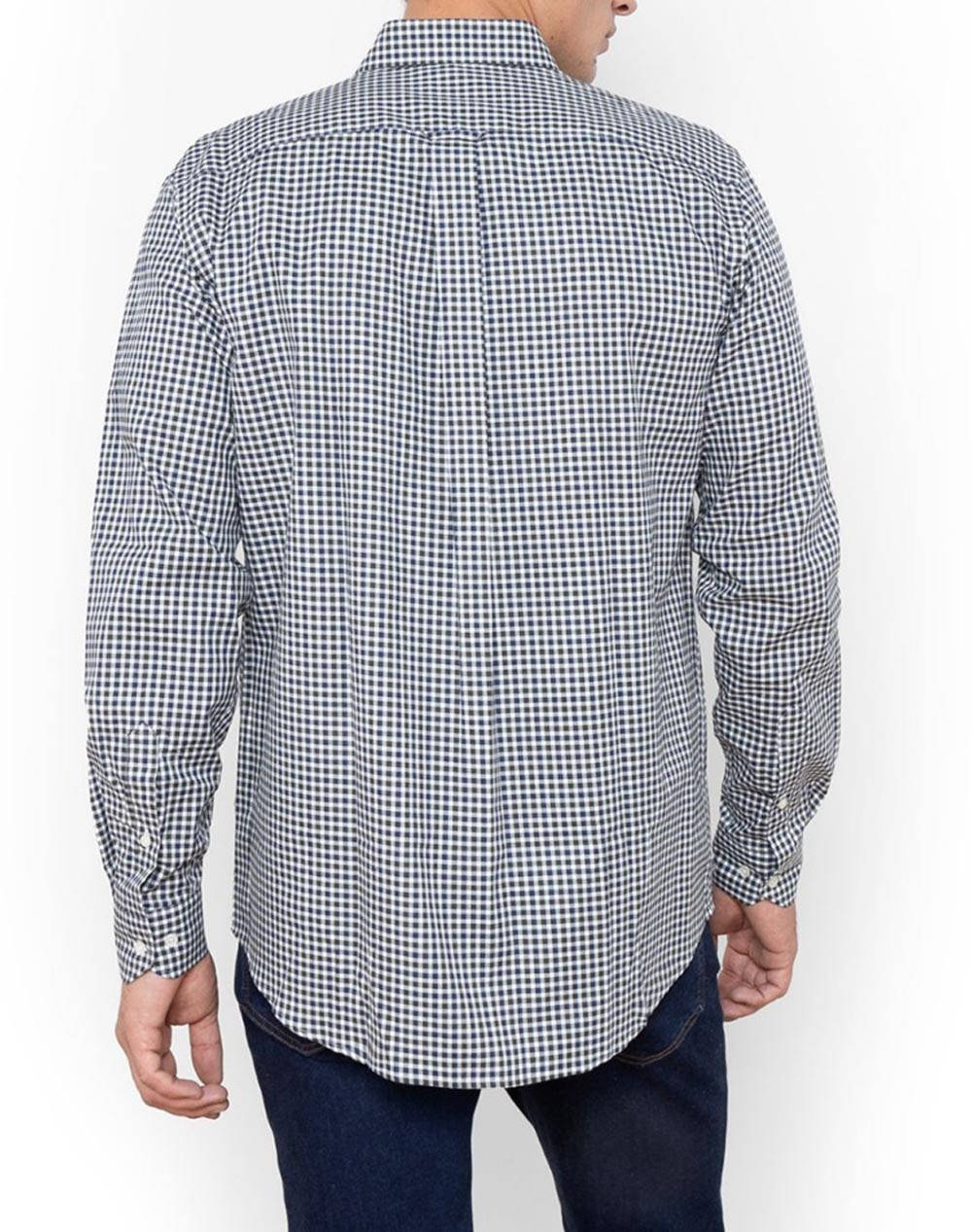 THE BOSTONIANS CAMASA CHESTER REGULAR FIT MiniCheck FLANNEL Buttondown Regular FIT