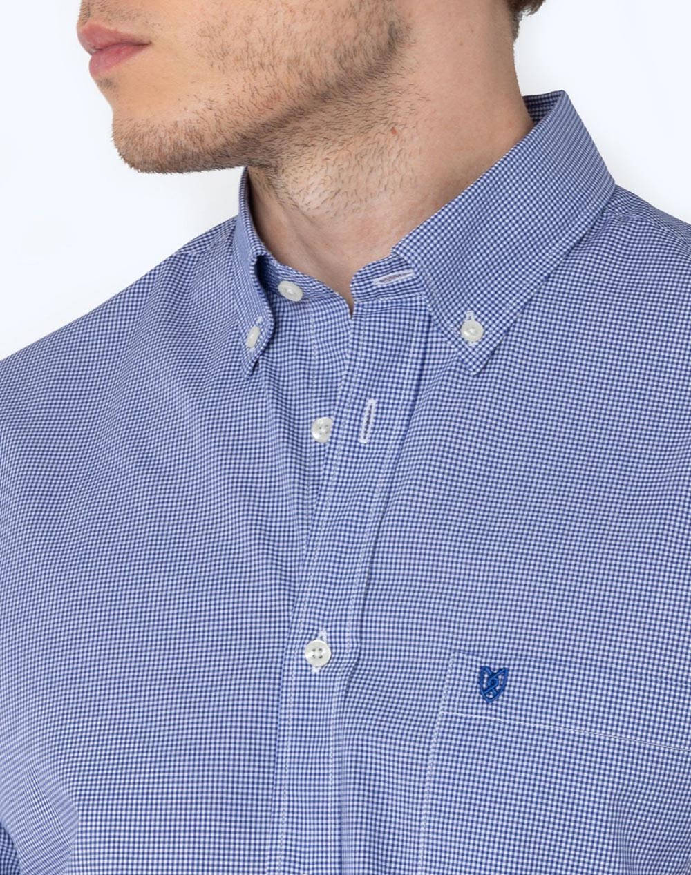 THE BOSTONIANS CAMASA CHESTER POPLINA REGULAR FIT MiniCheck POPLIN Button-down Regular FIT