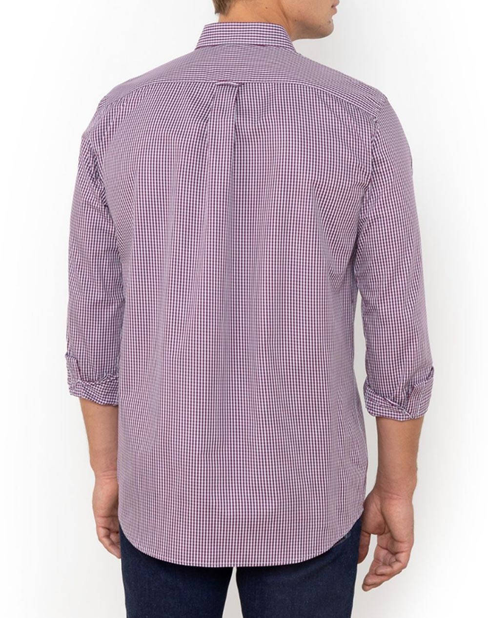 THE BOSTONIANS CAMASA CHESTER POPLINA REGULAR FIT MiniCheck POPLIN Button-down Regular FIT