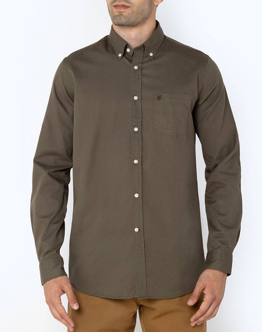 THE BOSTONIANS CAMASA REGULAR FIT Plain GABARDINE Button-down Regular Fit