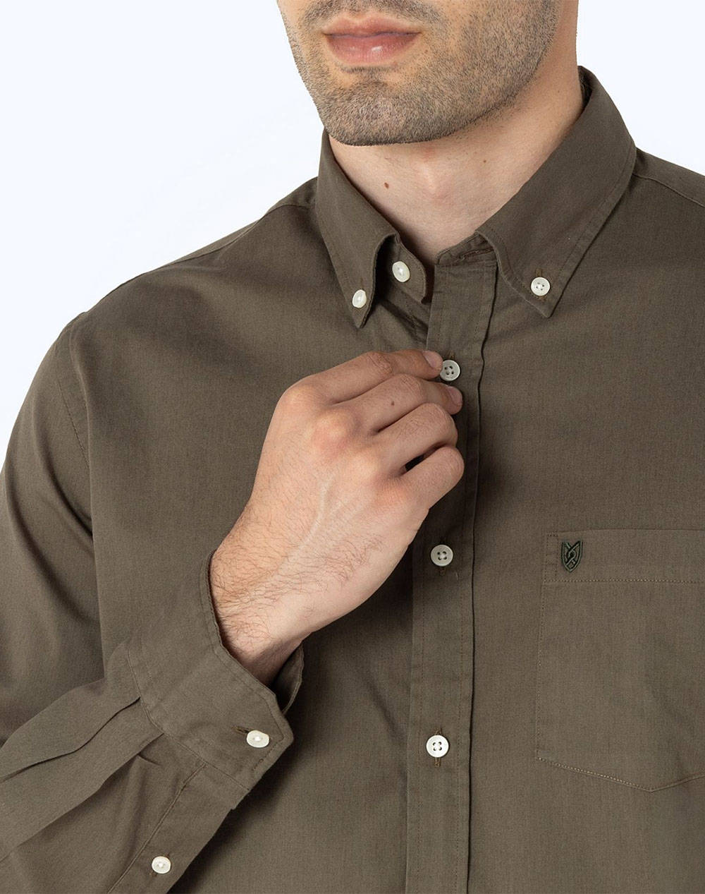 THE BOSTONIANS CAMASA REGULAR FIT Plain GABARDINE Button-down Regular Fit