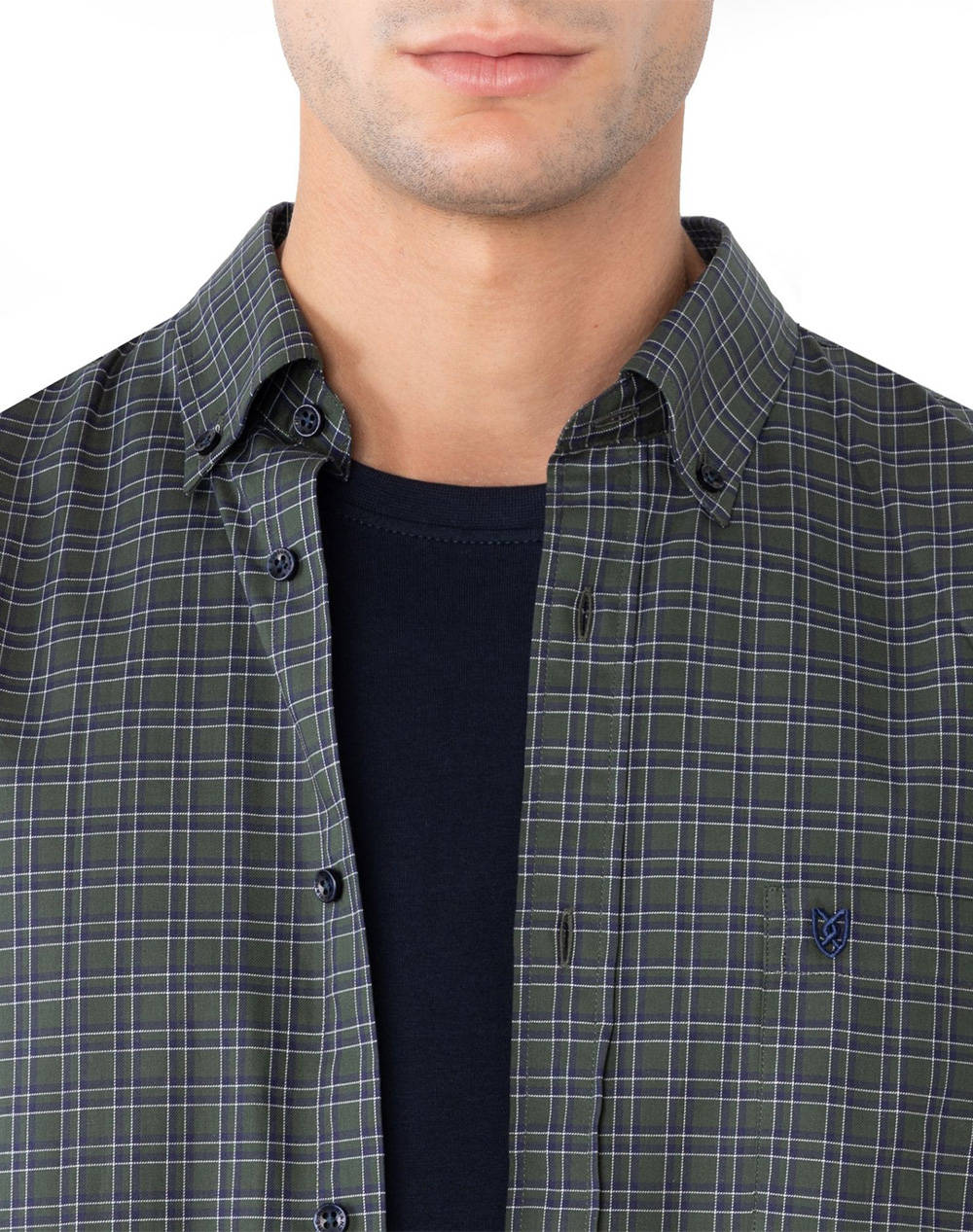 THE BOSTONIANS CAMASA MAVERICK TWILL REGULAR FIT MedCheck TWILL Button-down Regular FIT