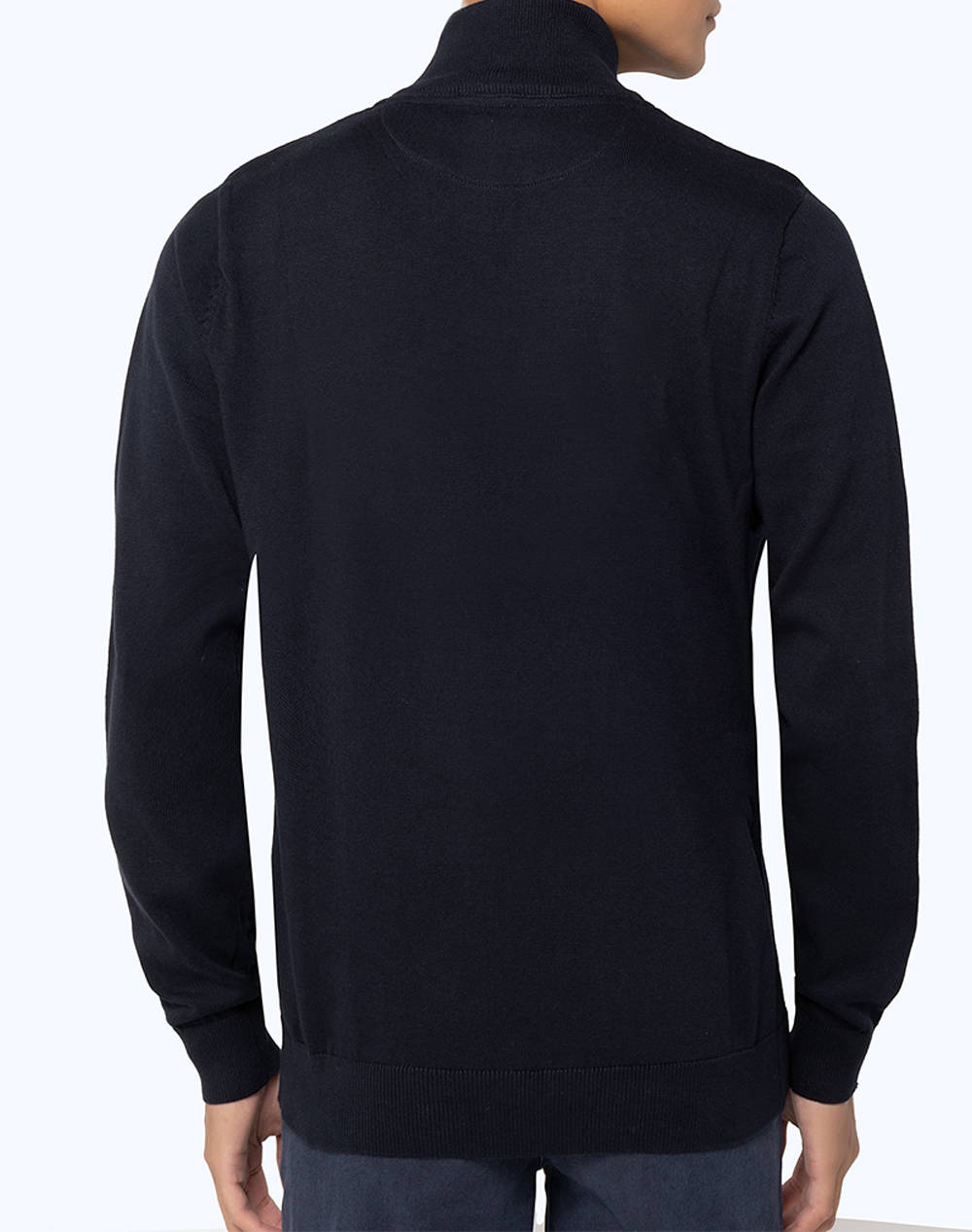 THE BOSTONIANS TRICOTAT DE BUMBAC HALF-ZIP REGULAR FIT