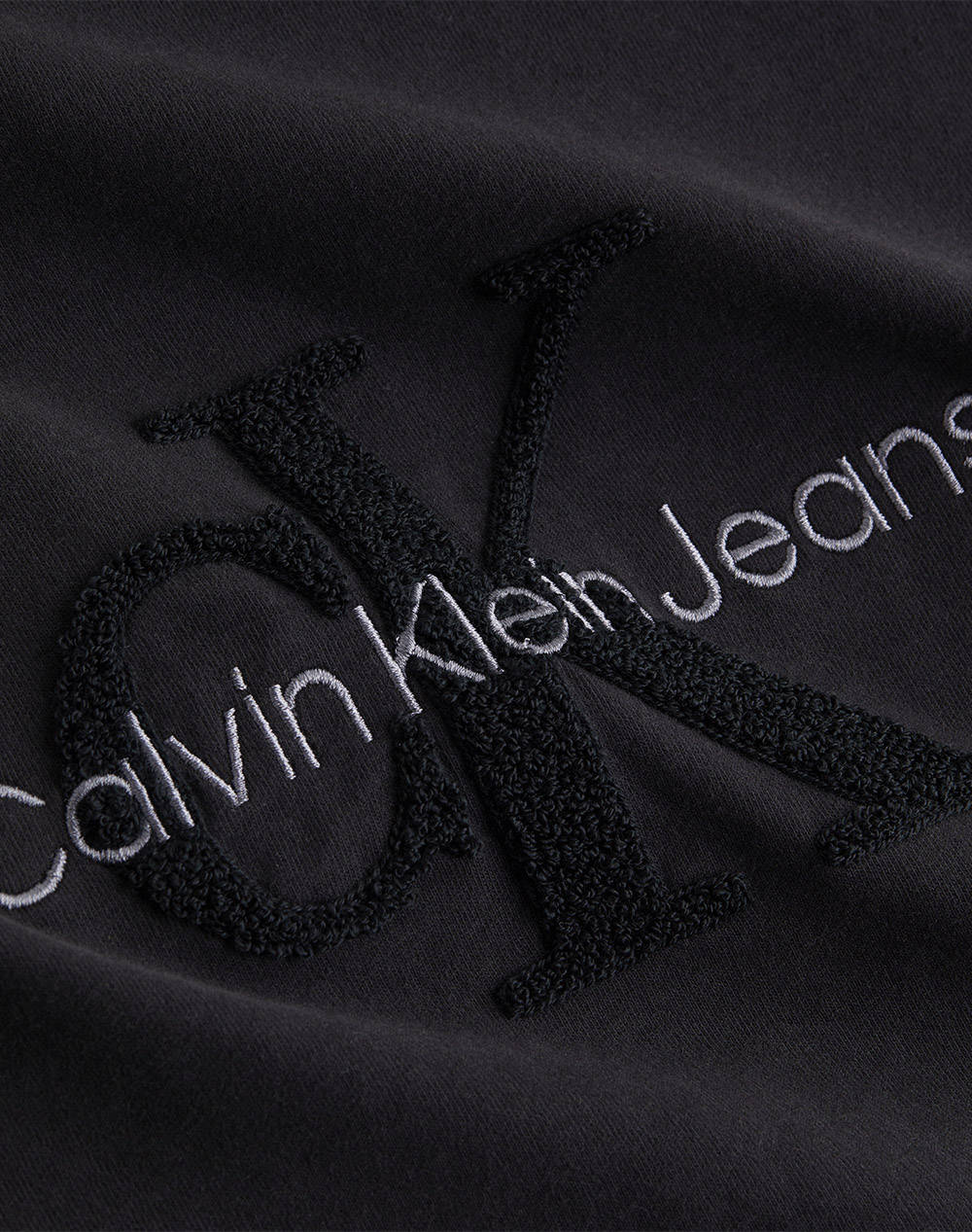 CALVIN KLEIN CHENILLE MONOLOGO TEE