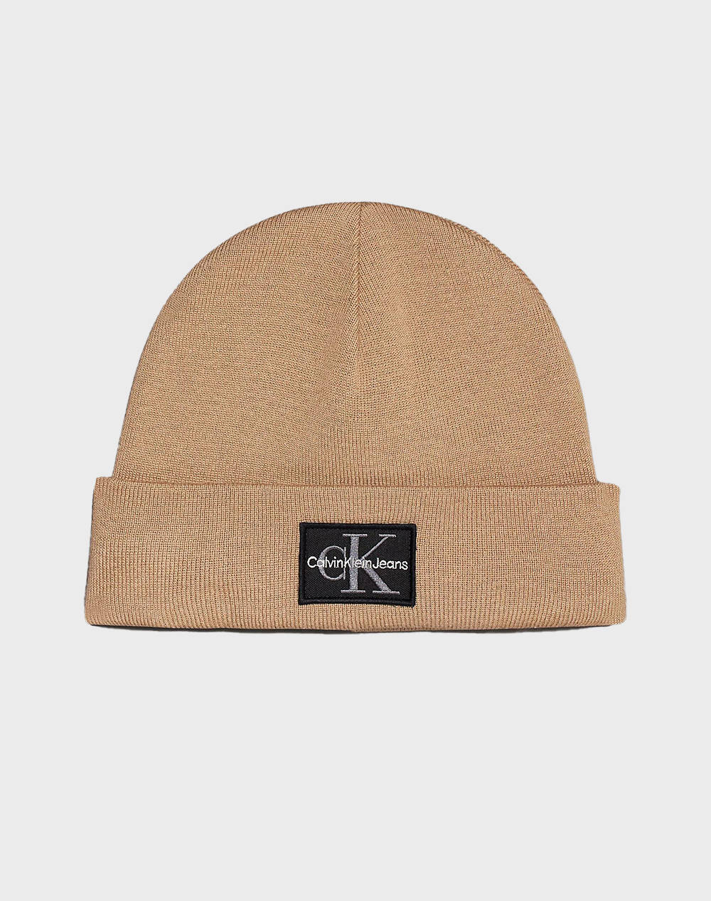 CALVIN KLEIN MONO LOGO PATCH BEANIE WARM