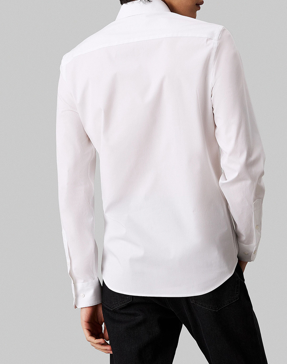 CALVIN KLEIN POPLIN STRETCH SLIM SHIRT