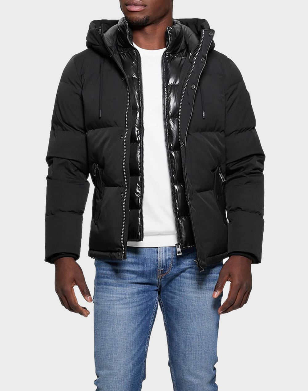 GUESS HIGH COLLAR PUFFA JA GEACA DE BARBATI