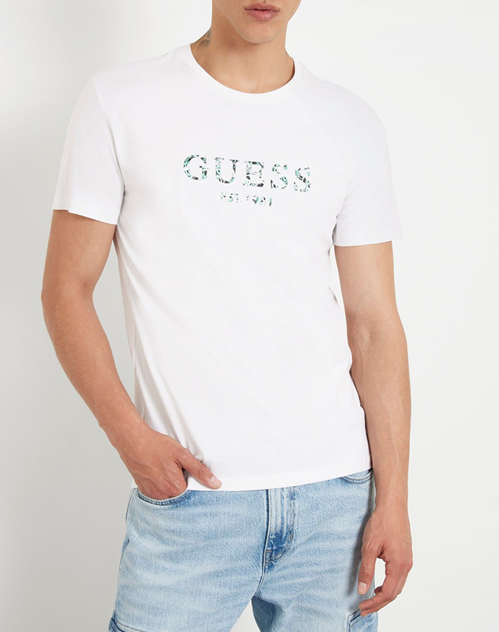 GUESS SS CN GUESS IRIDESCENT TEE BLUZA DE BARBATI