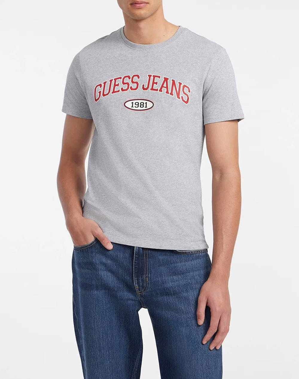 GUESS JEANS GJ SS CN SLIM GUESS J 1981 TEE BLUZA DE BARBATI